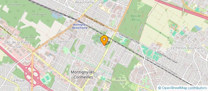 localisation de l'entreprise MONSIEUR BAKARY KONE  MONTIGNY-LES-CORMEILLES