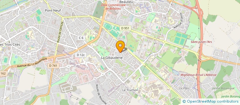localisation de l'entreprise MONSIEUR BAKARY LINGANI à POITIERS