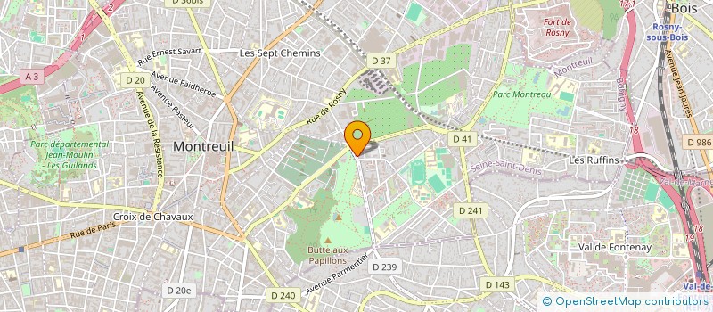 localisation de l'entreprise MONSIEUR BAKARY MZONGO à MONTREUIL