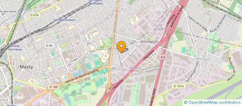 localisation de l'entreprise MONSIEUR BAKARY SACKO à ANTONY