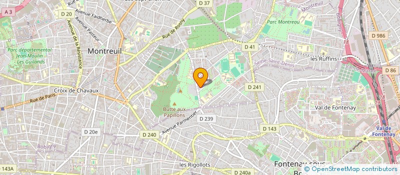 localisation de l'entreprise MONSIEUR BAKARY SAKHO à MONTREUIL