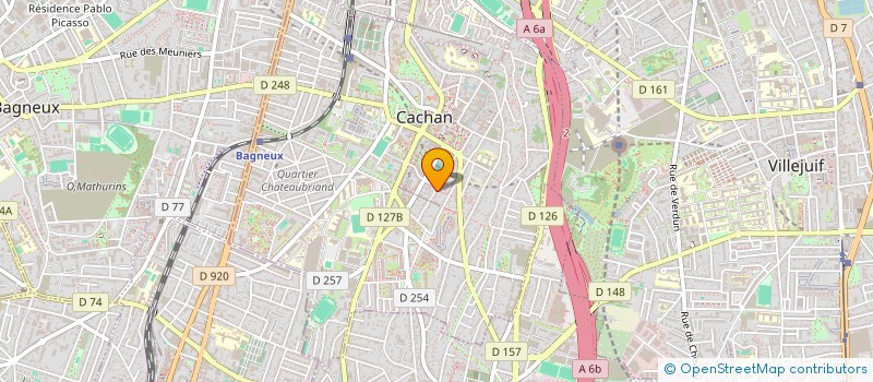 localisation de l'entreprise MONSIEUR BAKARY SANOGO  CACHAN