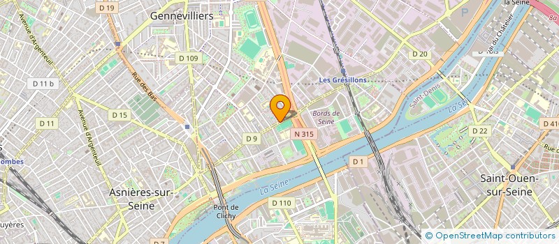 localisation de l'entreprise MONSIEUR BAKARY SIDIBE à GENNEVILLIERS