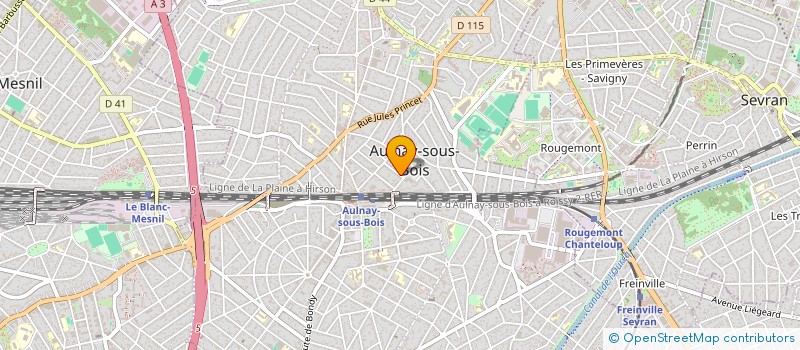 localisation de l'entreprise MONSIEUR BAKARY TRAORE à AULNAY SOUS BOIS