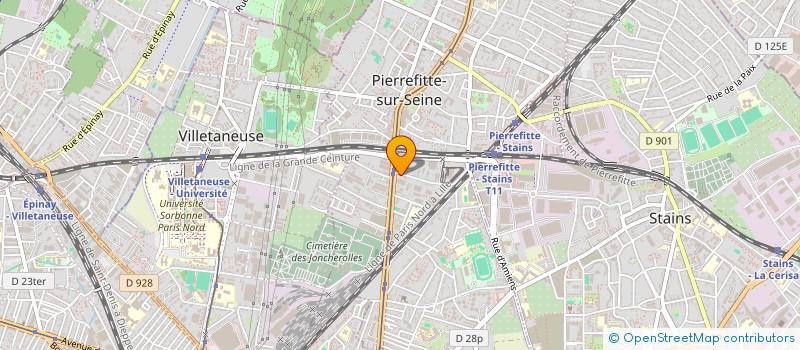 localisation de l'entreprise MONSIEUR BAKARY YAFFA  PIERREFITTE-SUR-SEINE