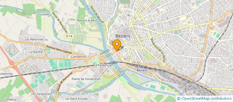 localisation de l'entreprise MONSIEUR BAKEIRA CHAKEUR  BEZIERS