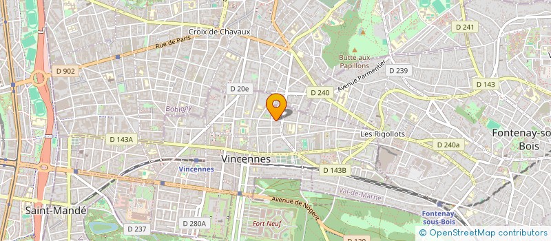 localisation de l'entreprise MONSIEUR BAKER DESVIGNES à VINCENNES