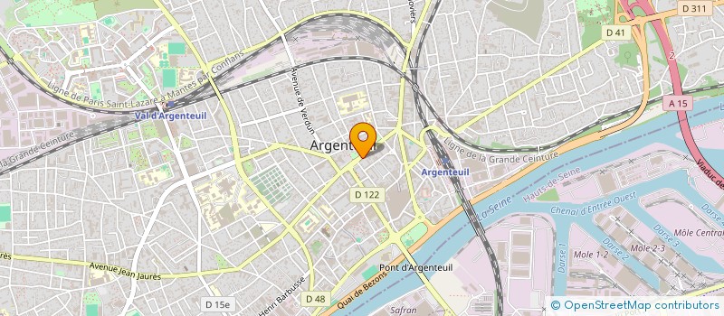 localisation de l'entreprise MONSIEUR BAKETE BADIBANGA  ARGENTEUIL