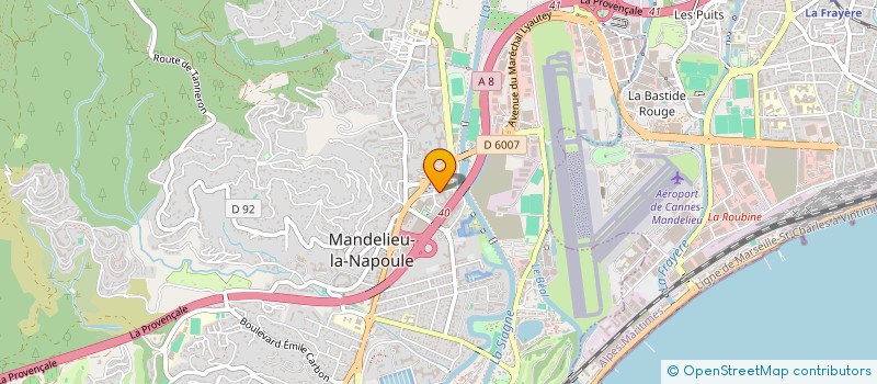 localisation de l'entreprise MONSIEUR BAKHTIYOR ABDURAHIMOV  MANDELIEU-LA-NAPOULE