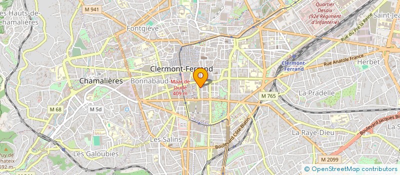 localisation de l'entreprise MONSIEUR BAKI ASLAN  CLERMONT-FERRAND