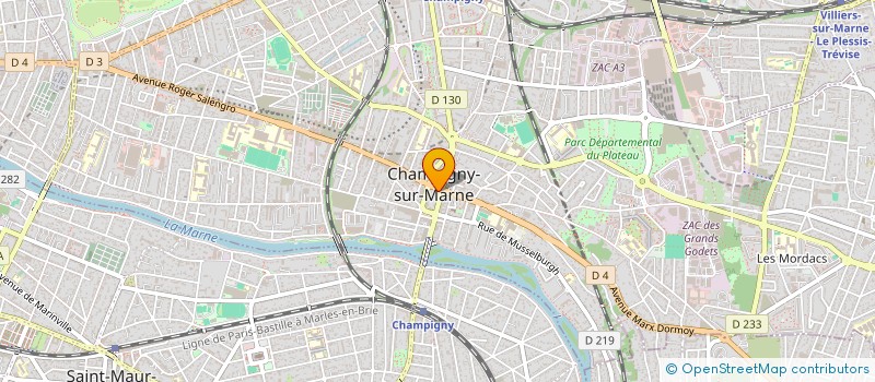 localisation de l'entreprise MONSIEUR BAKOROBA COULIBALY  CHAMPIGNY-SUR-MARNE