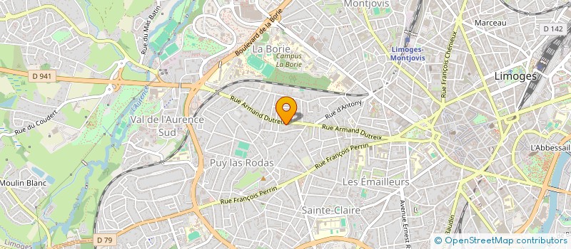 localisation de l'entreprise MONSIEUR BAKOU TRAORE à LIMOGES