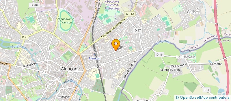 localisation de l'entreprise MONSIEUR BAKOUNADI DEMBELE à ALENCON