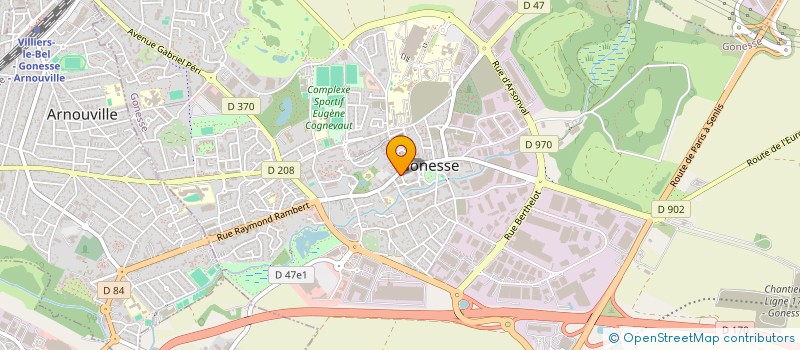 localisation de l'entreprise MONSIEUR BAKRO KONE  GONESSE