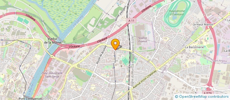 localisation de l'entreprise MONSIEUR BAKRY ALI OSMAN à ANGERS