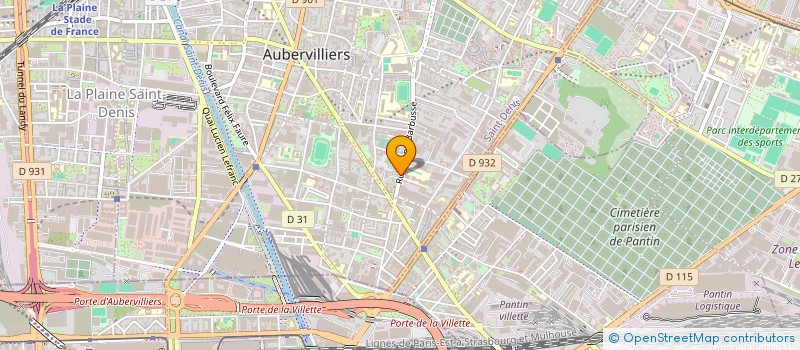 localisation de l'entreprise MONSIEUR BAKY BILLAH SHIBLEE  AUBERVILLIERS