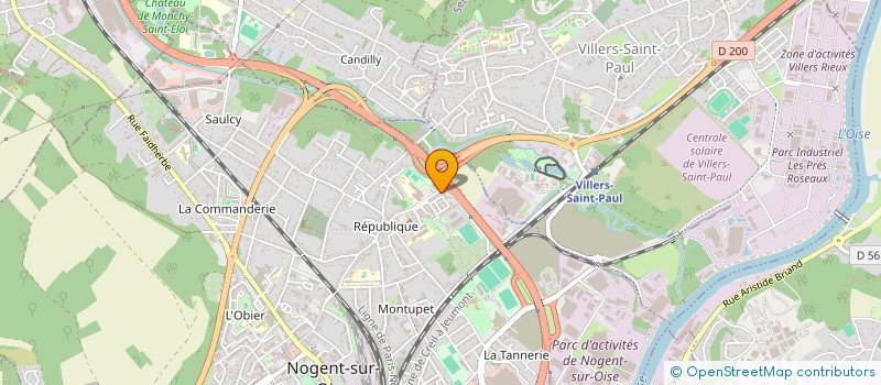 localisation de l'entreprise MONSIEUR BALA COULIBALY  NOGENT SUR OISE