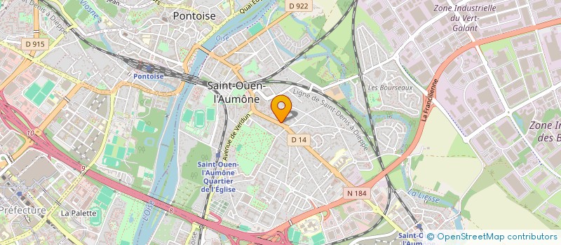 localisation de l'entreprise MONSIEUR BALACOUBA DEMBELE à SAINT-OUEN-L'AUMONE