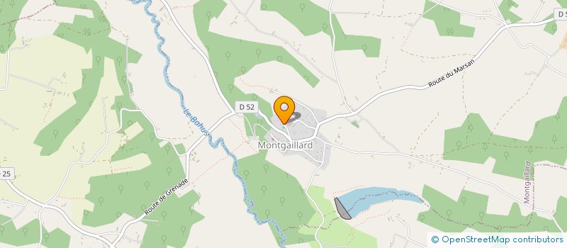 localisation de l'entreprise MONSIEUR BALDWIN MAGNY  MONTGAILLARD