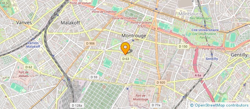 localisation de l'entreprise MONSIEUR BALIG BEN HAMOUDA  MONTROUGE