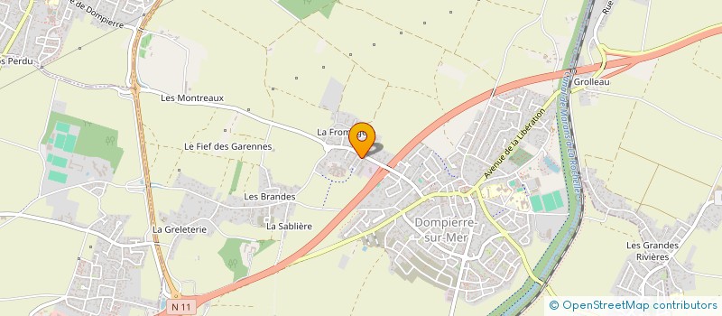 localisation de l'entreprise MONSIEUR BALJINDER SINGH  DOMPIERRE-SUR-MER