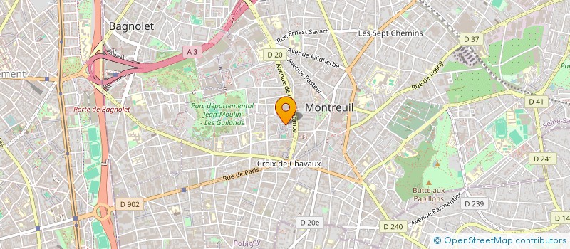 localisation de l'entreprise MONSIEUR BALTHAZAR PESTKA à MONTREUIL