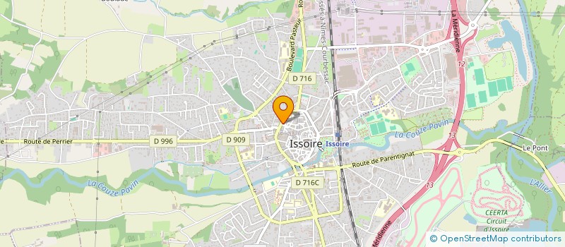 localisation de l'entreprise MONSIEUR BALTHAZAR TALLEC  ISSOIRE