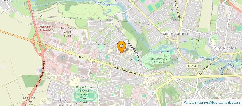 localisation de l'entreprise MONSIEUR BAMBA SALL à ARRAS