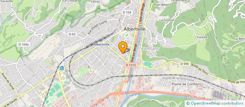 localisation de l'entreprise MONSIEUR BAMBI DEBARD à ALBERTVILLE