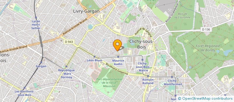 localisation de l'entreprise MONSIEUR BAMIDELE OWOEYE à CLICHY-SOUS-BOIS
