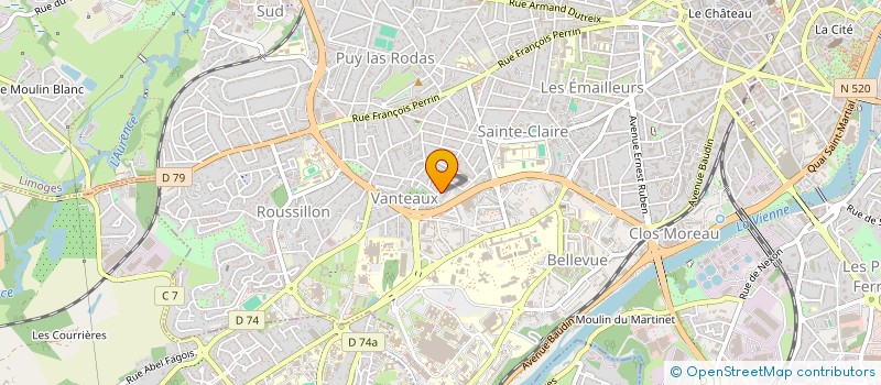 localisation de l'entreprise MONSIEUR BANDIGNE FOFANA à LIMOGES