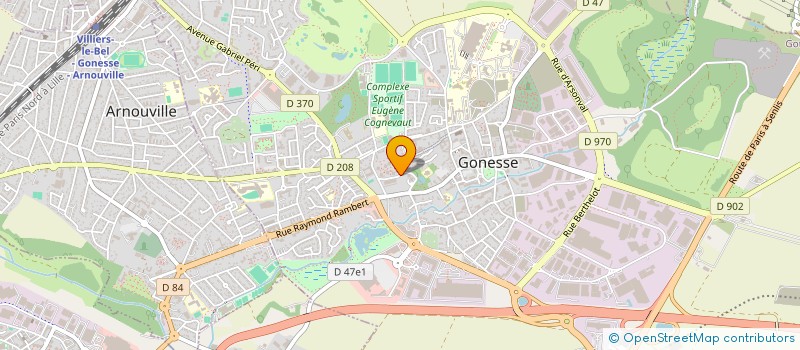 localisation de l'entreprise MONSIEUR BANDIOUGOU CAMARA à GONESSE