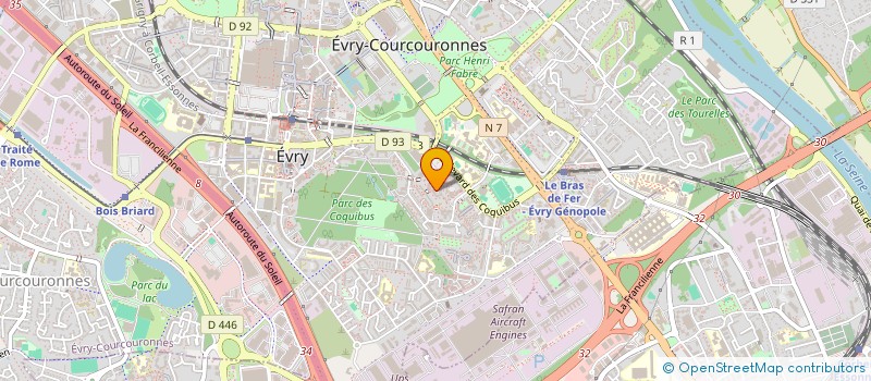 localisation de l'entreprise MONSIEUR BANDIOUGOU COULIBALY  EVRY-COURCOURONNES