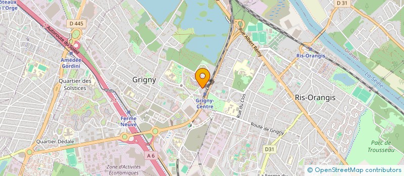 localisation de l'entreprise MONSIEUR BANDJOU KOUROUMA  GRIGNY