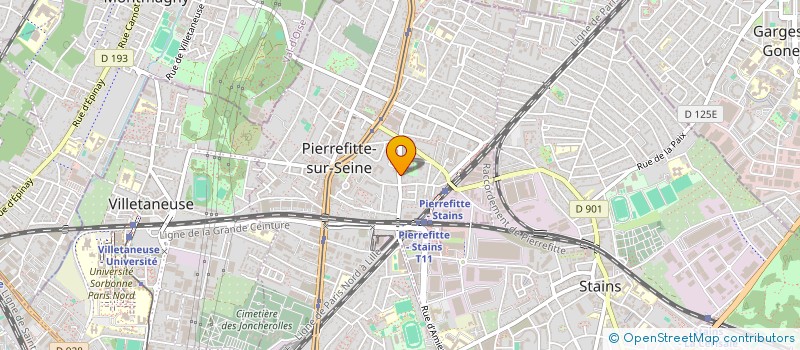 localisation de l'entreprise MONSIEUR BANDJOUGOU FOFANA à PIERREFITTE-SUR-SEINE