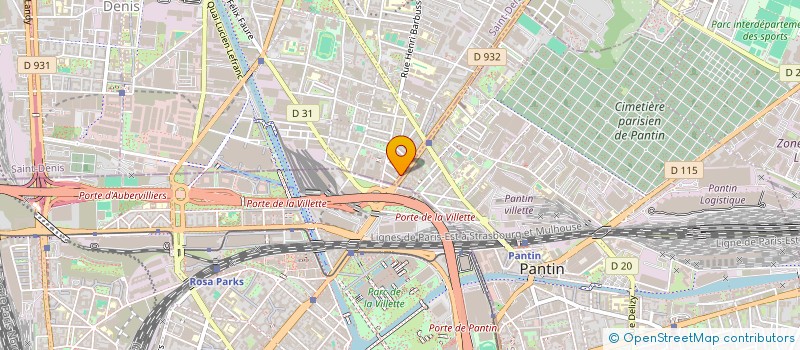 localisation de l'entreprise MONSIEUR BANDJOUGOU MANGASSY  AUBERVILLIERS