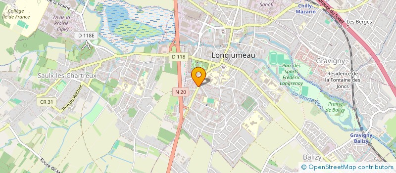 localisation de l'entreprise MONSIEUR BANDJOUGOU SOUKOUNA à LONGJUMEAU