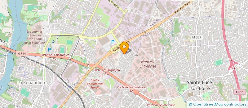 localisation de l'entreprise MONSIEUR BANDOMBELE MOKILI à NANTES