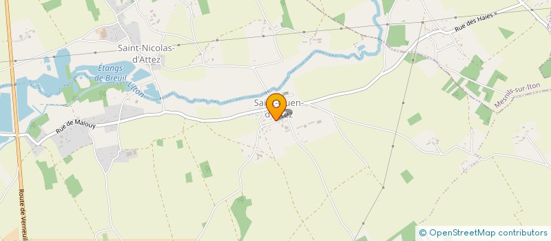 localisation de l'entreprise MONSIEUR BANGA KEMENI SIMY BANGA  SAINTE-MARIE-D'ATTEZ