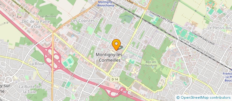 localisation de l'entreprise MONSIEUR BANGALY KABA  MONTIGNY-LES-CORMEILLES