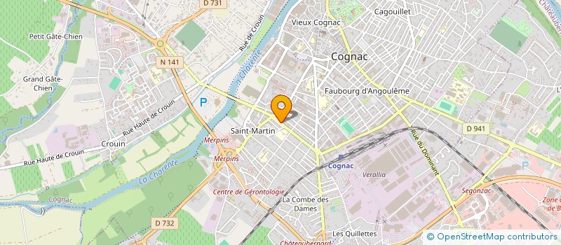 localisation de l'entreprise MONSIEUR BAO RAFFAUD à COGNAC