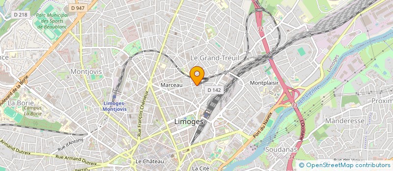 localisation de l'entreprise MONSIEUR BAPPON DAS  LIMOGES