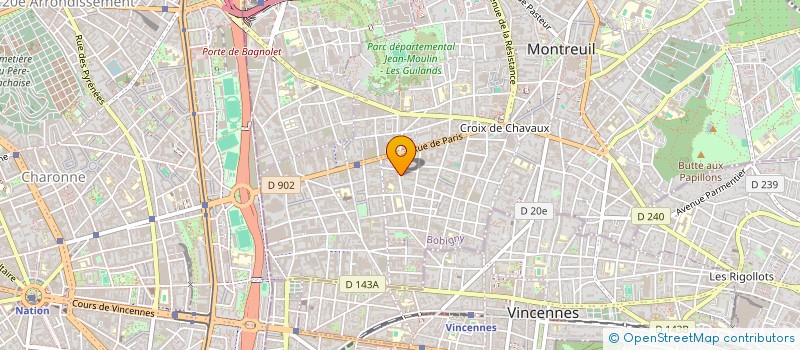 localisation de l'entreprise MONSIEUR BAPTIST DUCLOS  MONTREUIL