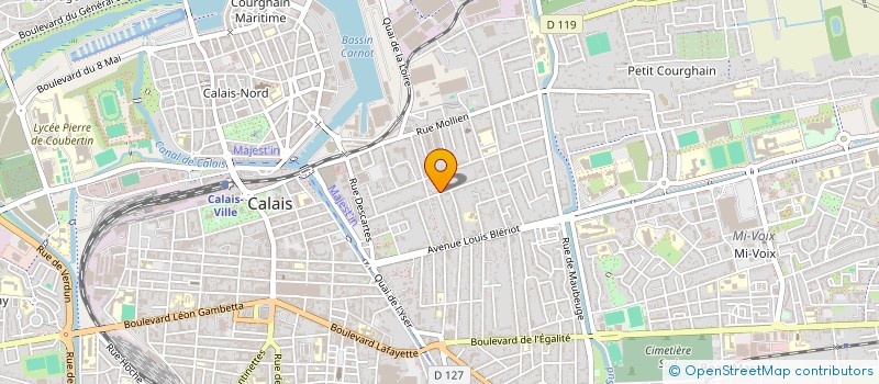localisation de l'entreprise MONSIEUR BAPTISTE AERNOUT  CALAIS