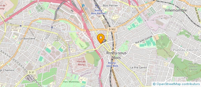 localisation de l'entreprise MONSIEUR BAPTISTE ALLARD à ROSNY-SOUS-BOIS