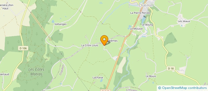 localisation de l'entreprise MONSIEUR BAPTISTE AMADON  CHATILLON