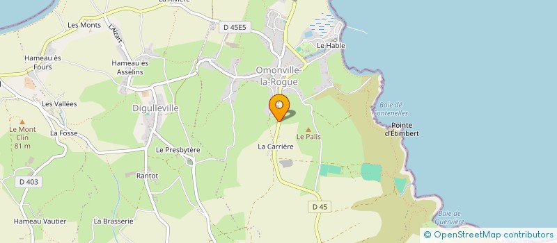 localisation de l'entreprise MONSIEUR BAPTISTE ANDRE à LA HAGUE