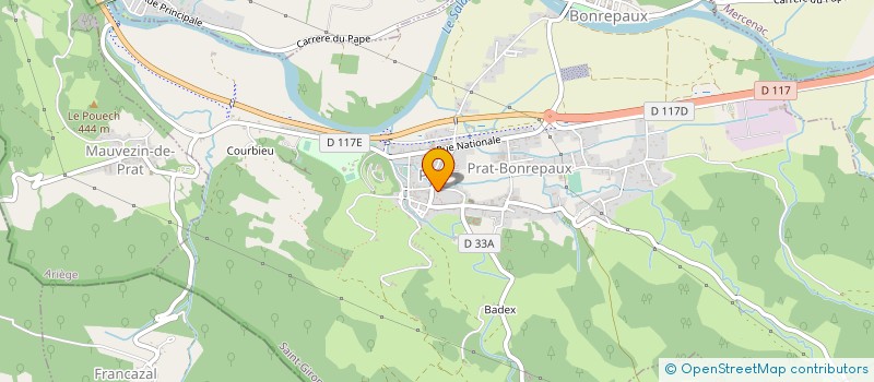 localisation de l'entreprise MONSIEUR BAPTISTE ARNAUD à PRAT-BONREPAUX