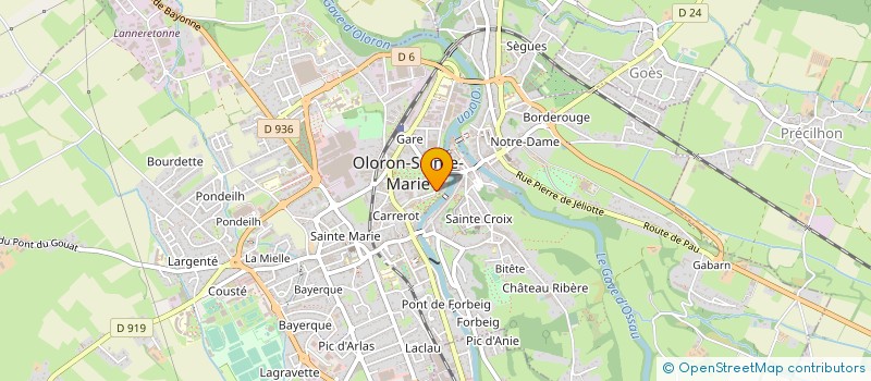 localisation de l'entreprise MONSIEUR BAPTISTE ATGER  OLORON-SAINTE-MARIE