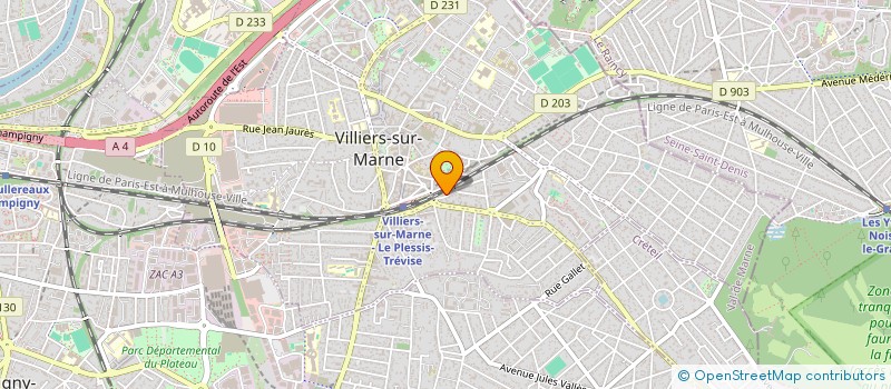 localisation de l'entreprise MONSIEUR BAPTISTE AU TRIEU  VILLIERS-SUR-MARNE